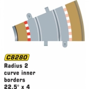 Scalextric C8280 Radius 2 Curve Inner Grnser 22.5  x 4