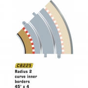 Scalextric C8225 Radius 2 Curve Inner Grnser 45  x 4