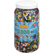 Hama Midi Perler Mix 66 13000 stk i Btte