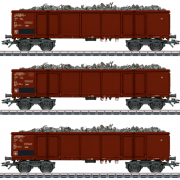 Mrklin 46899 Vognst med 3 hjsidede 4 akslede godsvogne 