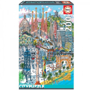 EDUCA 200 briks Puslespil Barcelona Citypuzzles