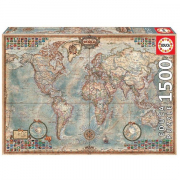 EDUCA 1500 briks Puslespil Political Map of the World