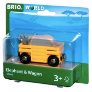BRIO 33969 Elefant og Vogn