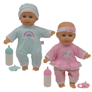 Happy Friends Tvillinge baby dukker 30 cm