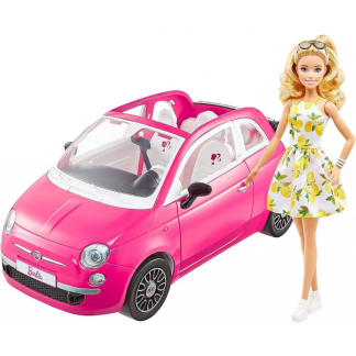 Barbie Fiat 500 Convertible med Barbie GXR57