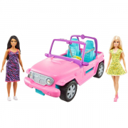 Barbie Bil og 2 Dukker 