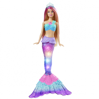 Barbie Dreamtopia Twinkle Lights Havfruedukke (HDJ36)