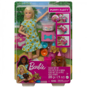 Barbie Hvalpefest med Blond Dukke
