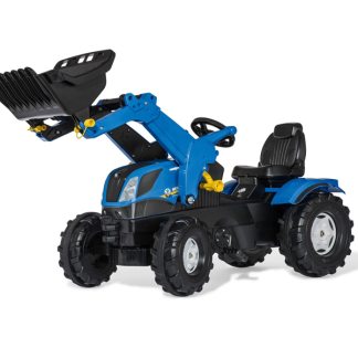 RollyFarmtrac 611256 New Holland pedaltraktor med frontskovl