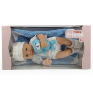 Happy Friends New born Boy Soft Doll 30cm