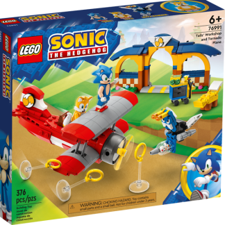 LEGO Sonic 76991 Tails vrksted og Tornado-fly