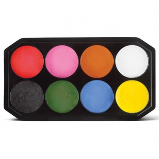 Snazaroo Palette med 8 Sminkefarver 